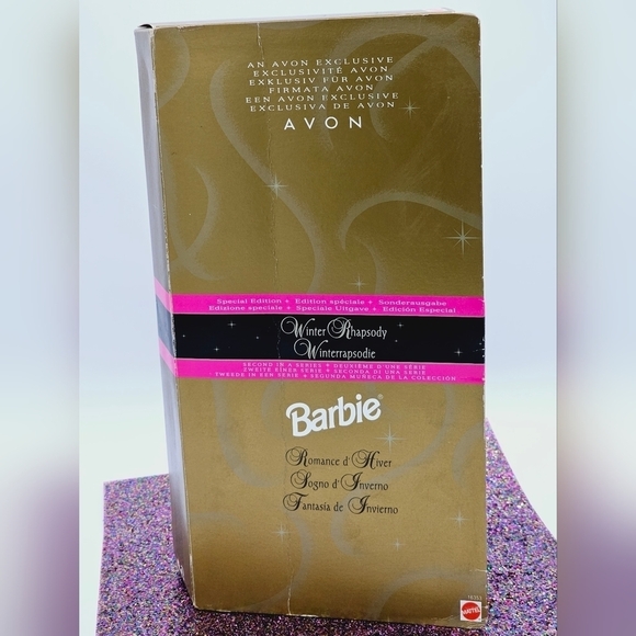 Vintage 1996 Barbie Avon Winter Rhapsody Special Edition Doll - Picture 6 of 14
